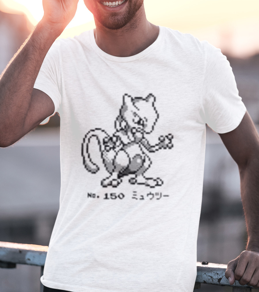 BTS RM Namjoon Uniqlo UT Pokemon Mewtwo Maitreya Fanglobal Collaboration T-Shirt