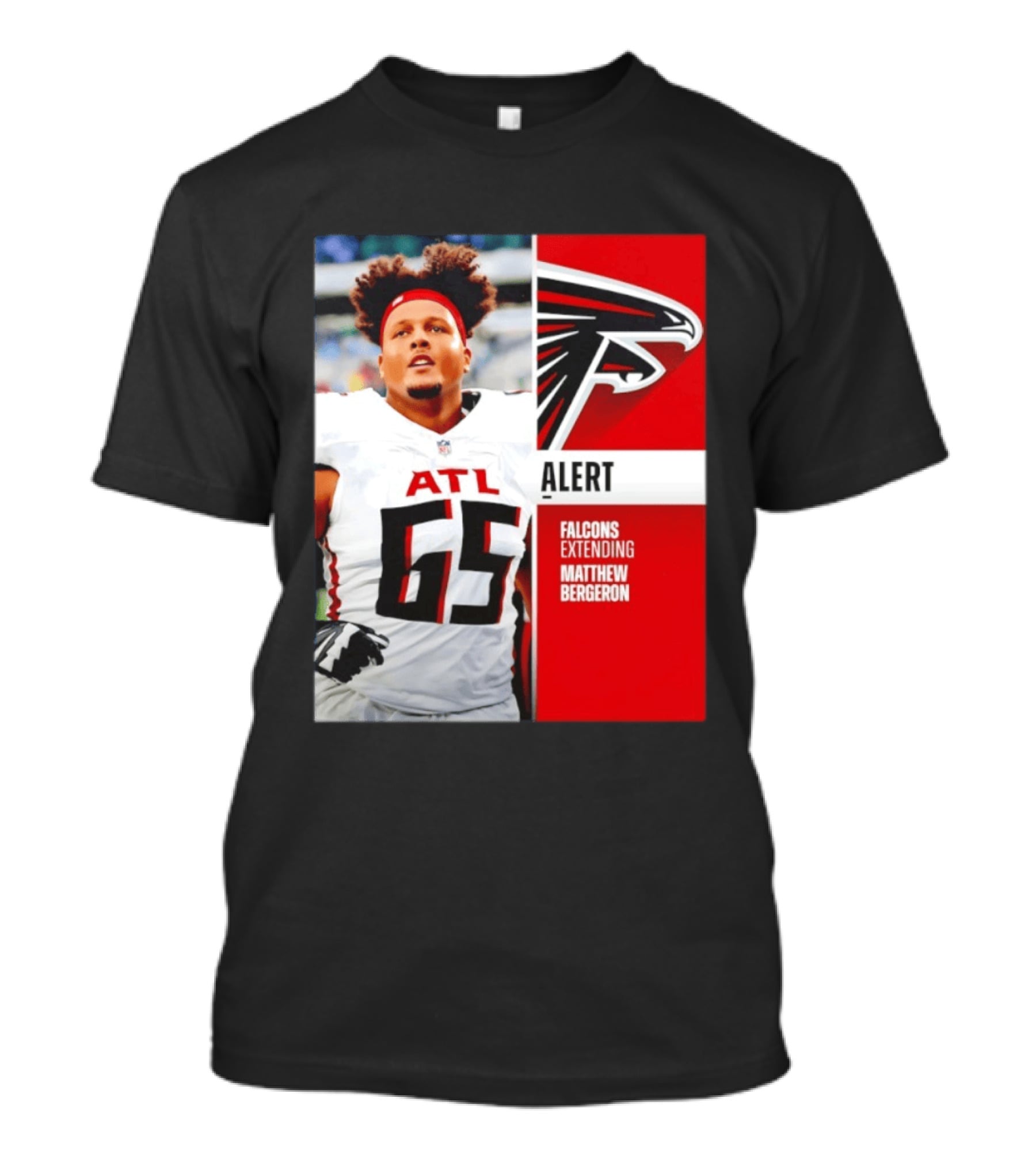 Atlanta Alert Falcons Extending Matthew Bergeron 2026 Season T-Shirt