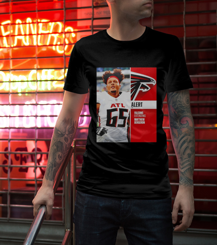 Atlanta Alert Falcons Extending Matthew Bergeron 2026 Season T-Shirt