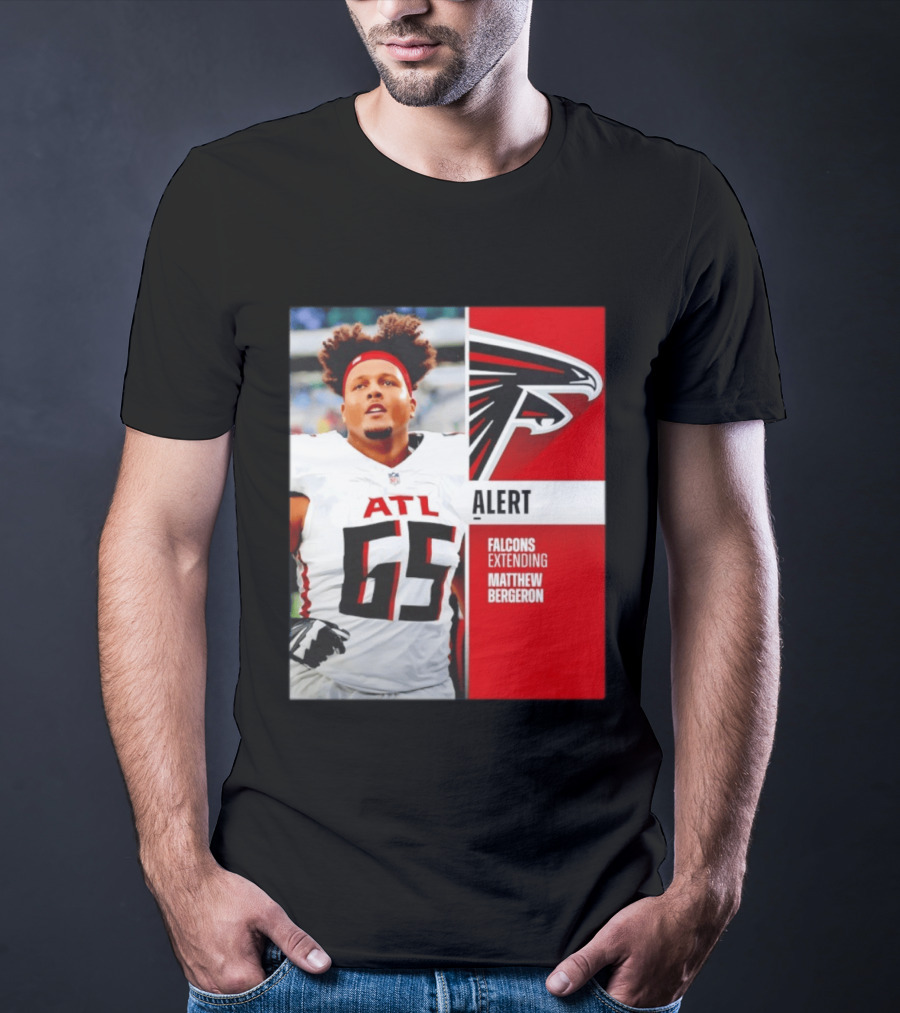 Atlanta Alert Falcons Extending Matthew Bergeron 2026 Season T-Shirt