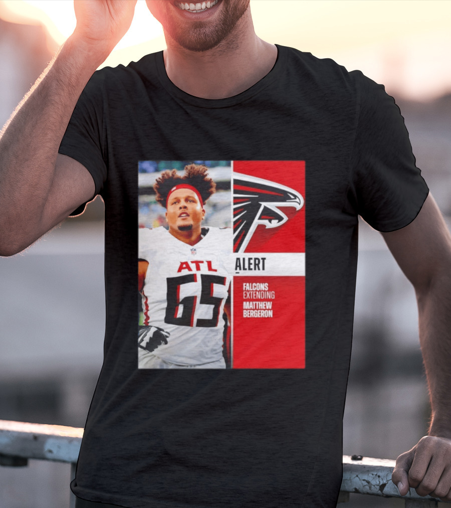 Atlanta Alert Falcons Extending Matthew Bergeron 2026 Season T-Shirt