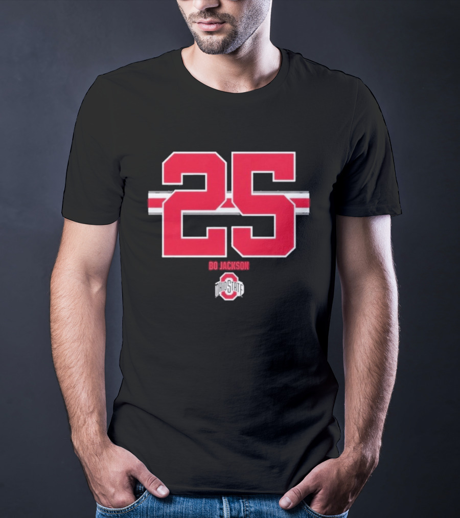Ohio State Buckeyes Bo Jackson 25 Jersey T-Shirt
