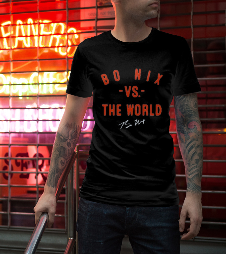 Bo Nix Vs The World NFLPA Competition Challenge T-Shirt