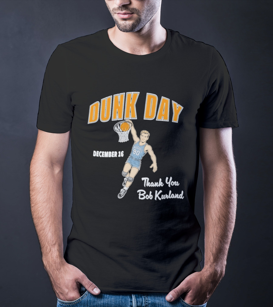 Dunk Day December 16 Thank You Bob Kurland Basketball Aggies 90 T-Shirt
