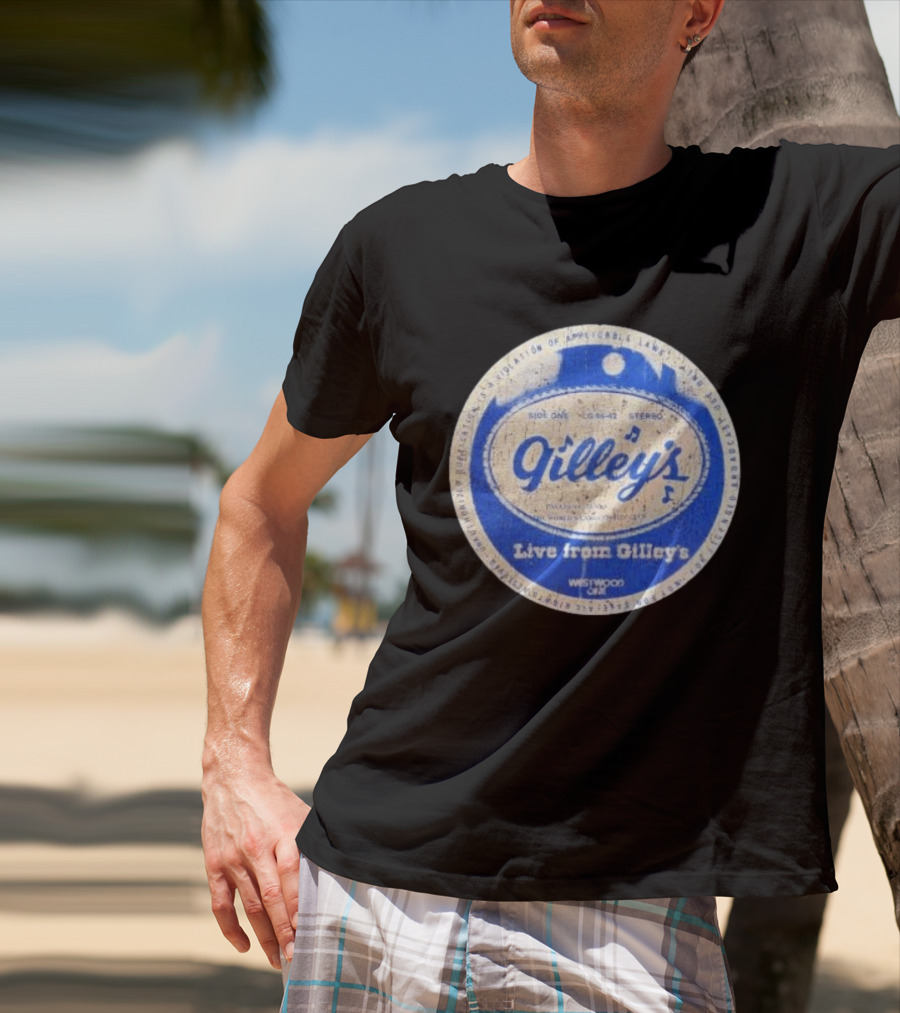 Live From Gilley's Pasadena Texas Side One LC 8642 Stereo Westwood One Nite Club T-Shirt