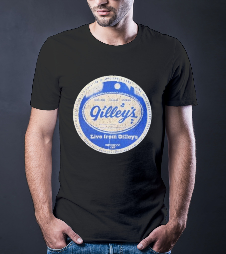 Live From Gilley's Pasadena Texas Side One LC 8642 Stereo Westwood One Nite Club T-Shirt