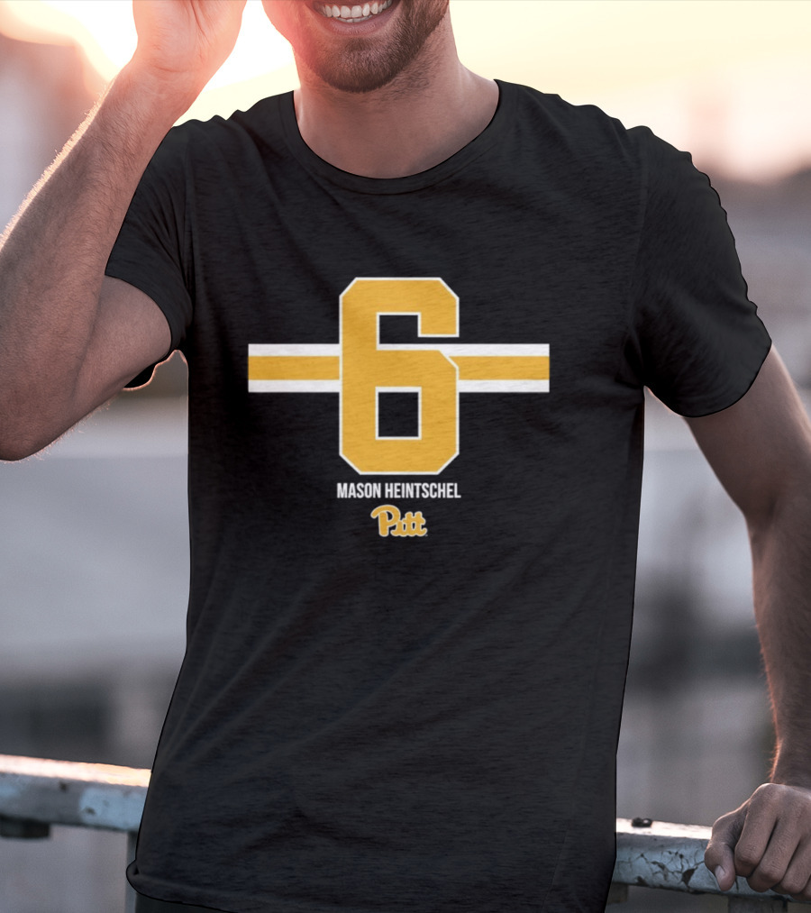 Mason Heintschel 6 Pitt Panthers NCAA Football T-Shirt