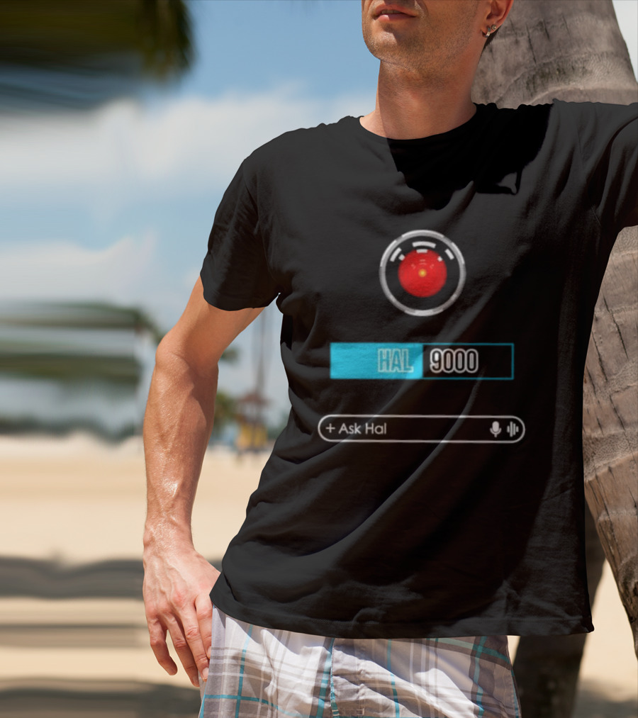HAL 9000 Interface Ask Hal 2001 A Space Odyssey T-Shirt