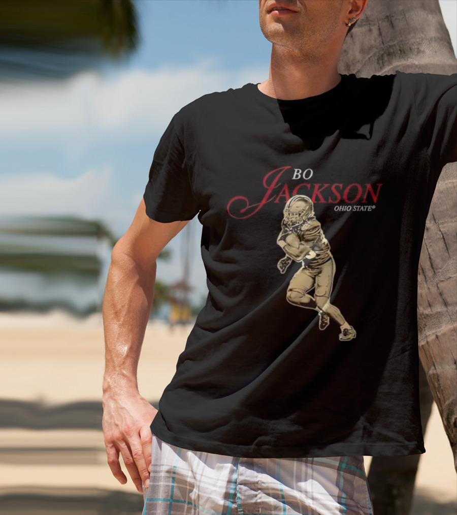 Ohio State NCAA Football Bo Jackson Legacy Pose Star T-Shirt