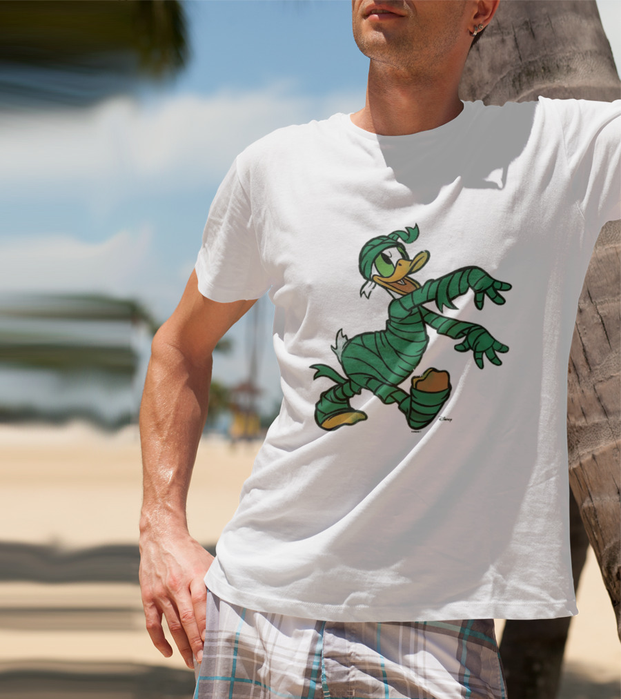 Donald Duck Mummy Costume Halloween Fun T-Shirt