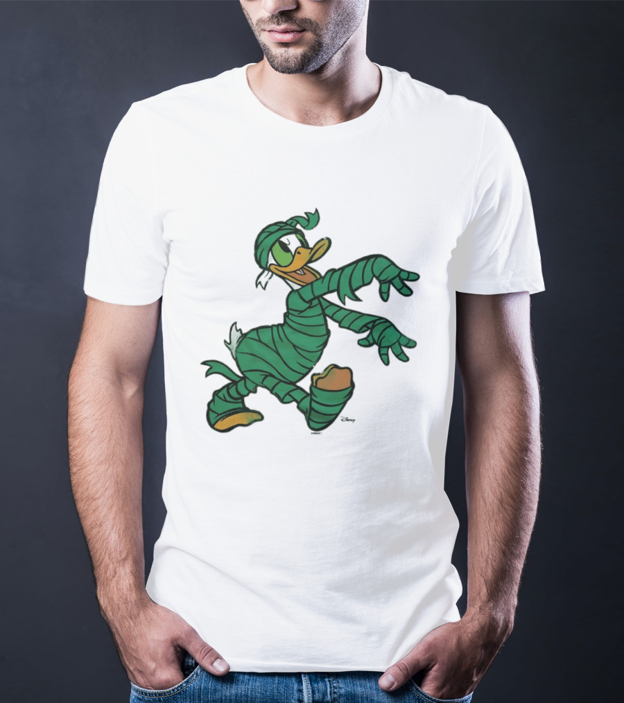 Donald Duck Mummy Costume Halloween Fun T-Shirt
