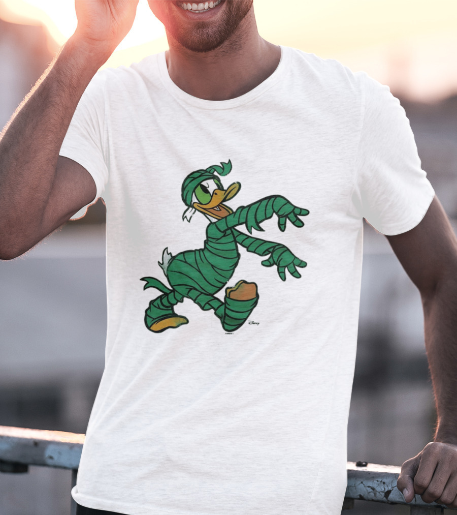 Donald Duck Mummy Costume Halloween Fun T-Shirt