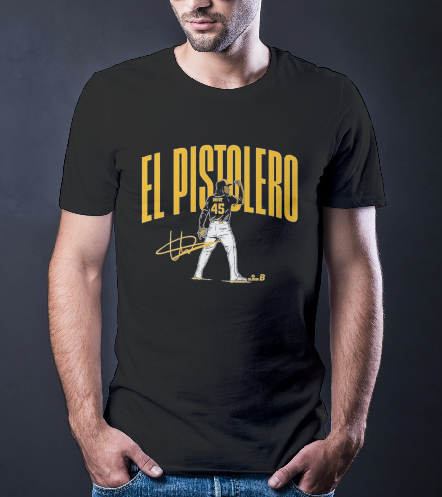 El Pistolero Abner Uribe 45 Signature Baseball Player T-Shirt