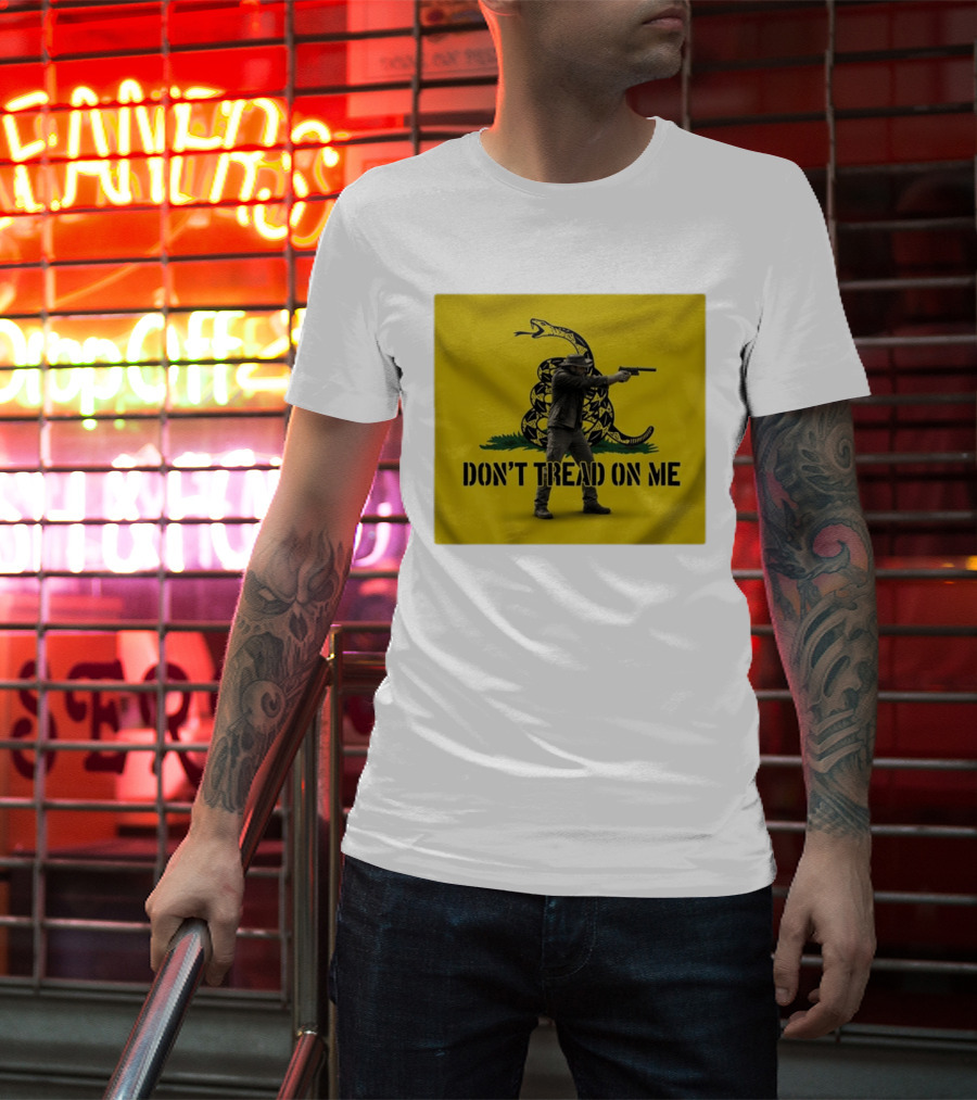 Jordan Salinas Don't Tread On Me Gadsden Flag Cowboy Gun T-Shirt