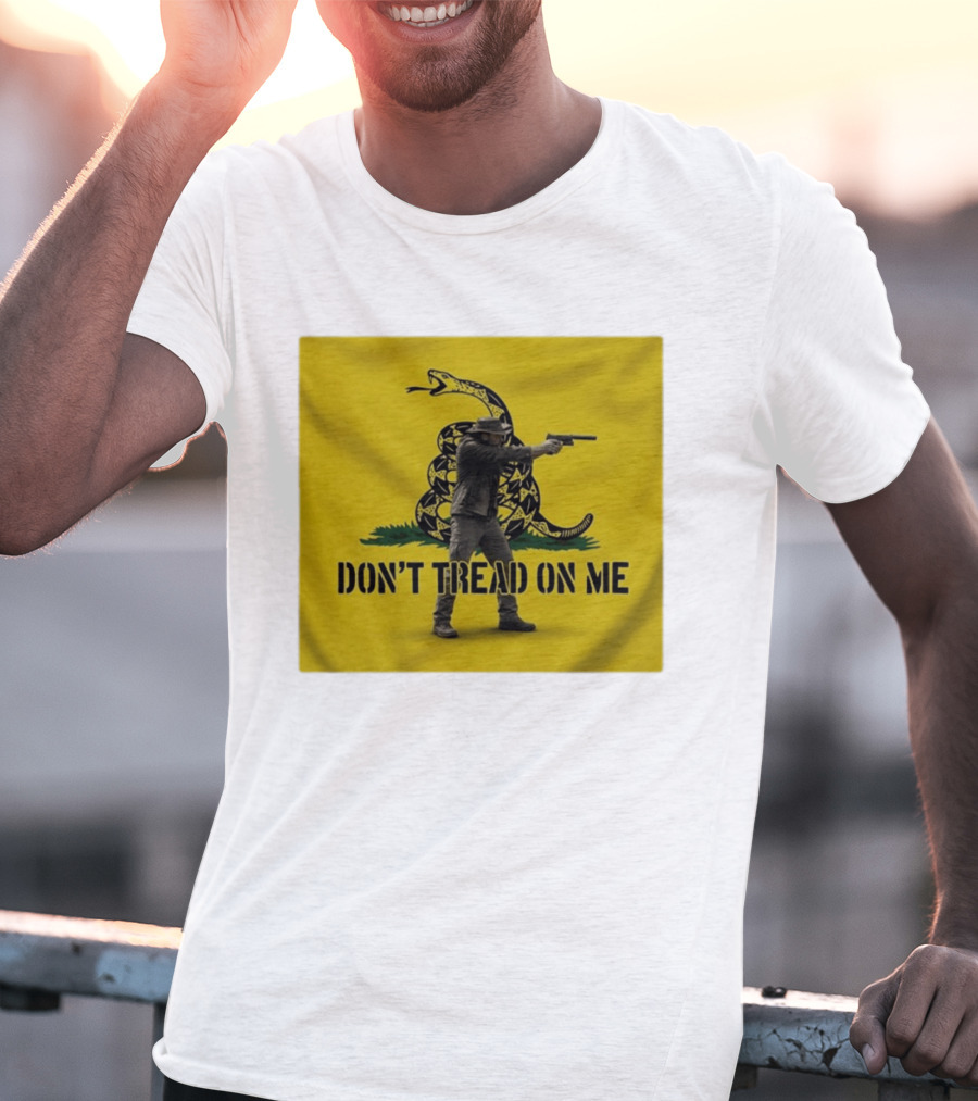 Jordan Salinas Don't Tread On Me Gadsden Flag Cowboy Gun T-Shirt