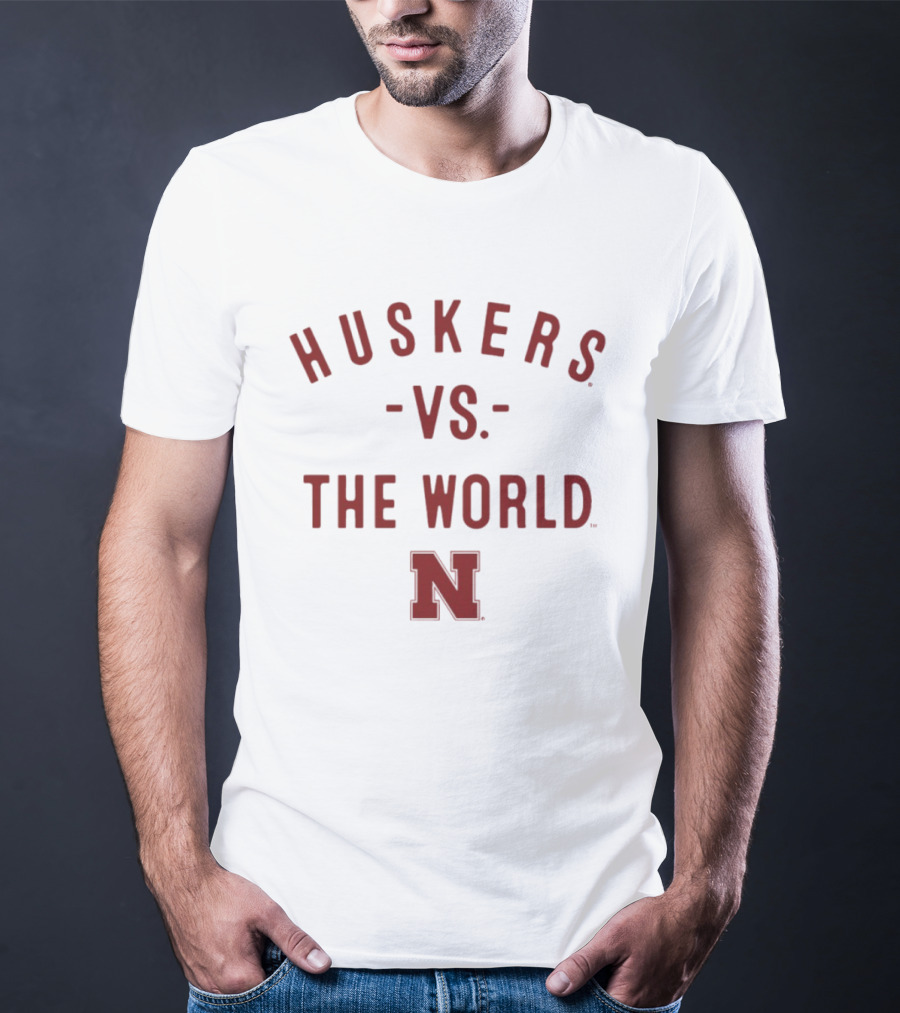 Huskers Vs The World Nebraska Cornhuskers NCAA 2026 Season T-Shirt