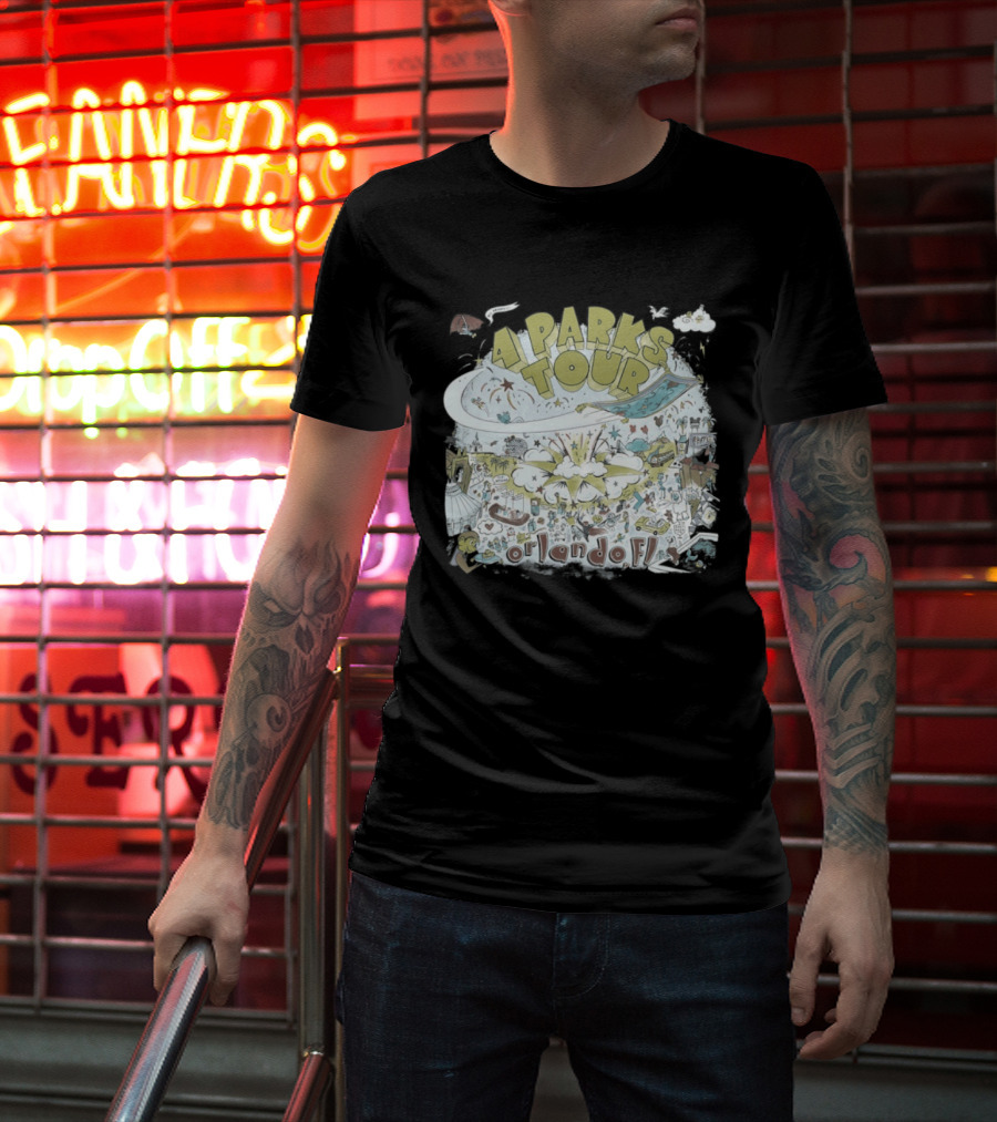 Dookie 4 Parks Tour Orlando FL Colorful Adventure T-Shirt