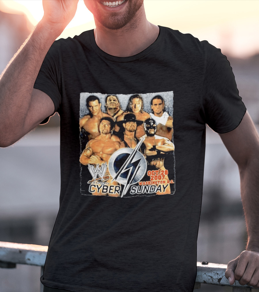 WWE Presents Cyber Sunday Oct 28 2007 Washington DC T-Shirt