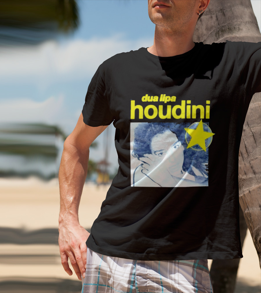 Dua Lipa Houdini Pop Music Radical Optimism Yellow Star T-Shirt