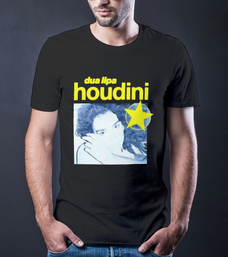 Dua Lipa Houdini Pop Music Radical Optimism Yellow Star T-Shirt