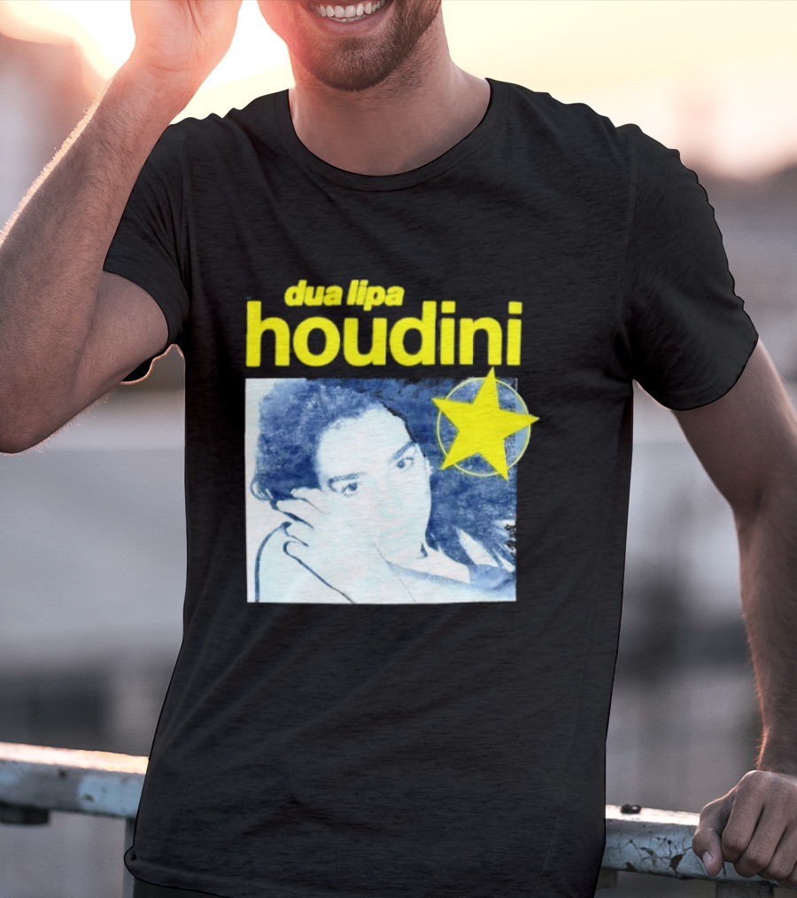 Dua Lipa Houdini Pop Music Radical Optimism Yellow Star T-Shirt