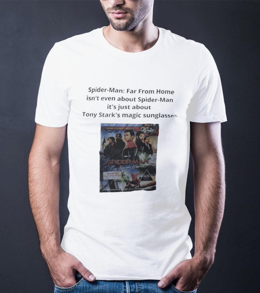 Spider Man Far From Home Magic Sunglasses Includes 48 Page Mini Book T-Shirt