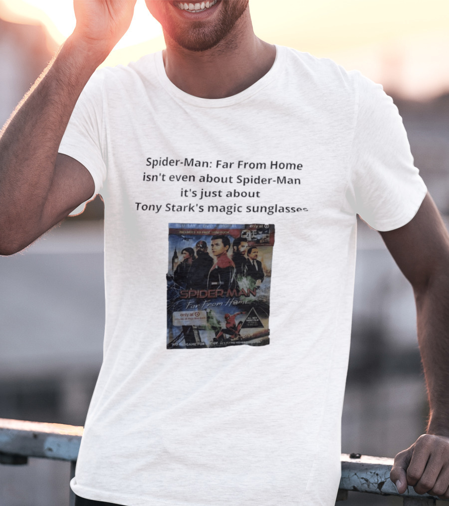 Spider Man Far From Home Magic Sunglasses Includes 48 Page Mini Book T-Shirt