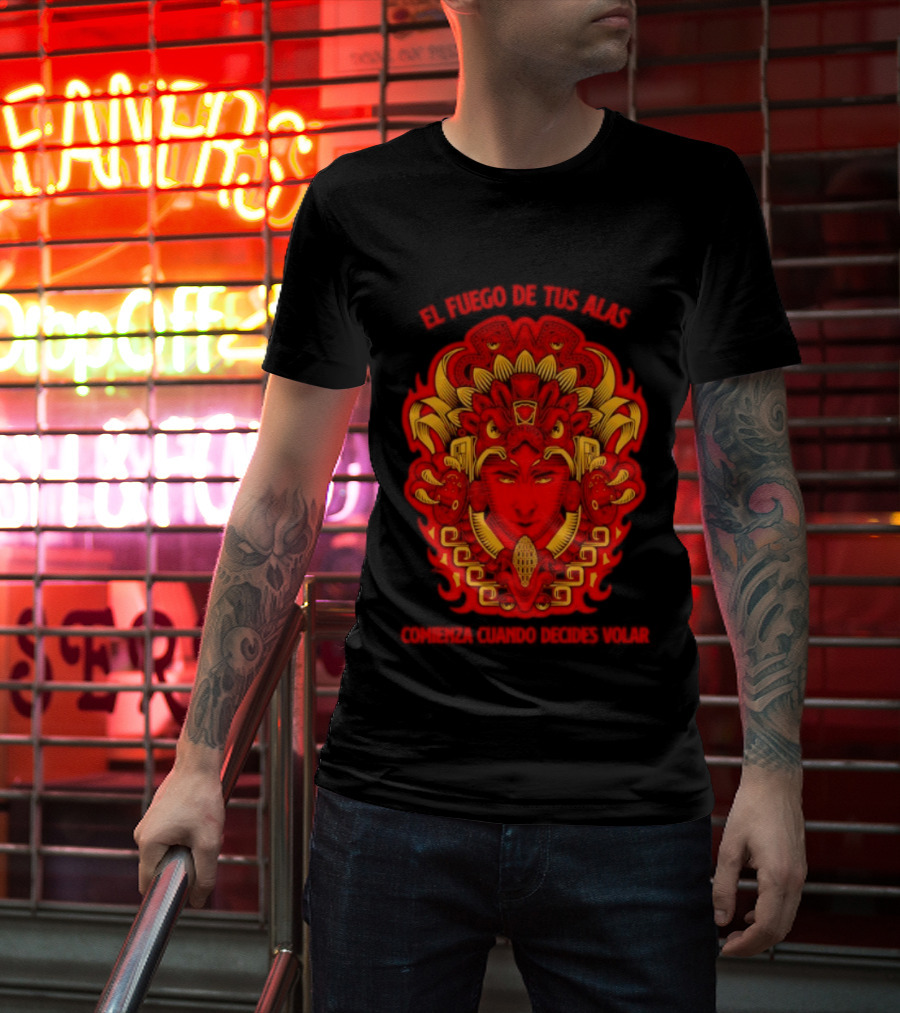 El Fuego De Tus Alas Comienza Cuando Decides Volar Aztec T-Shirt