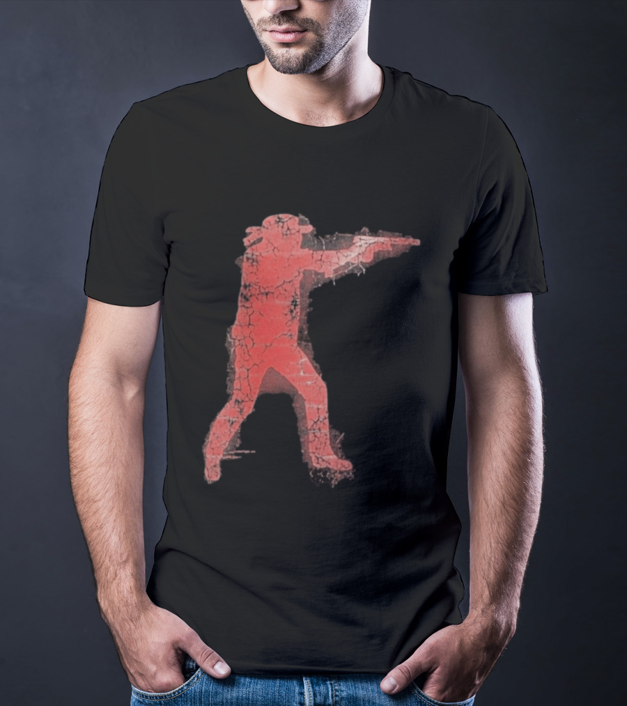 Jordan Salinas Idaho Twin Falls Hero Red Cracked Shooter T-Shirt