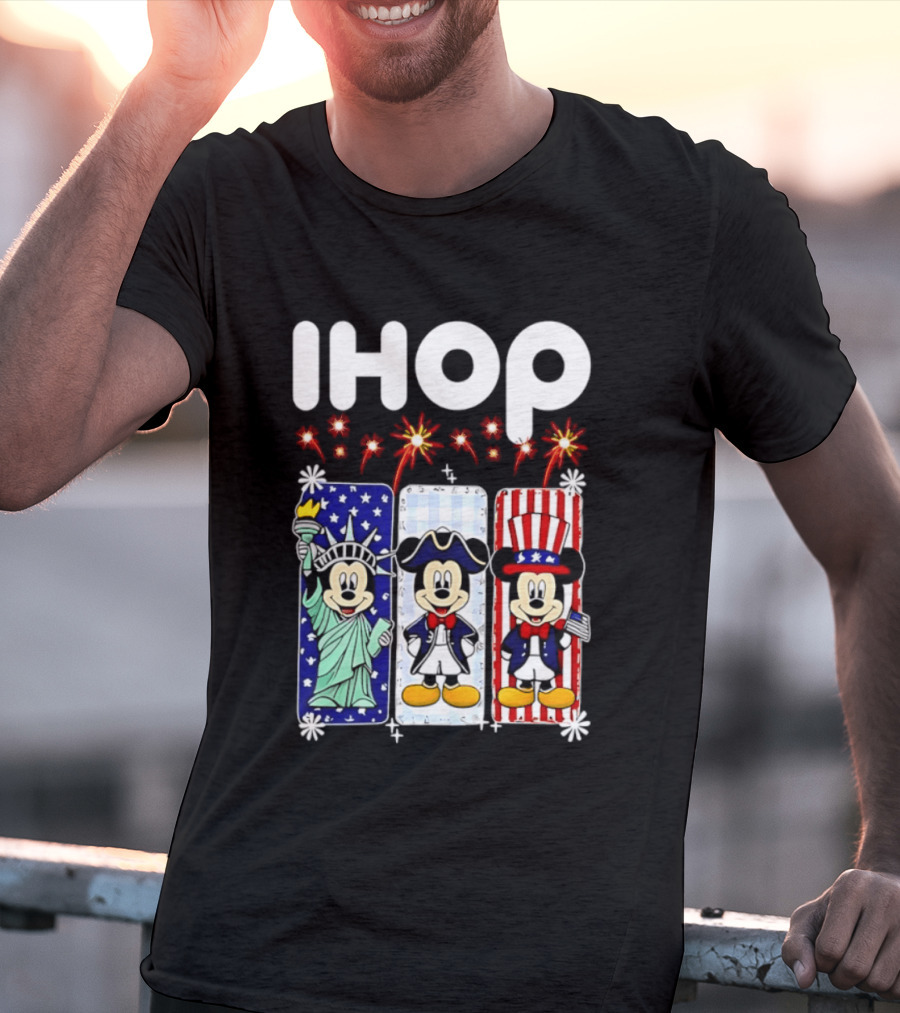 IHOP Mickey Mouse America 250th Anniversary Celebration T-Shirt