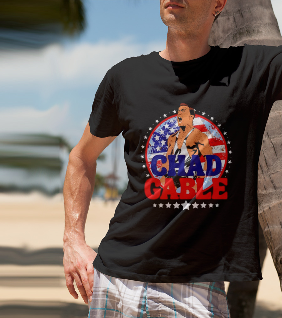 Chad Gable WWE Wrestling American Flag T-Shirt