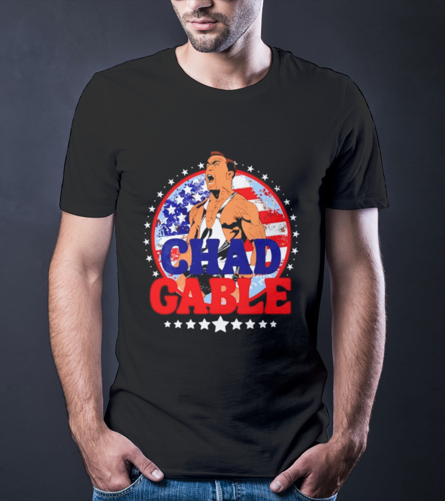 Chad Gable WWE Wrestling American Flag T-Shirt
