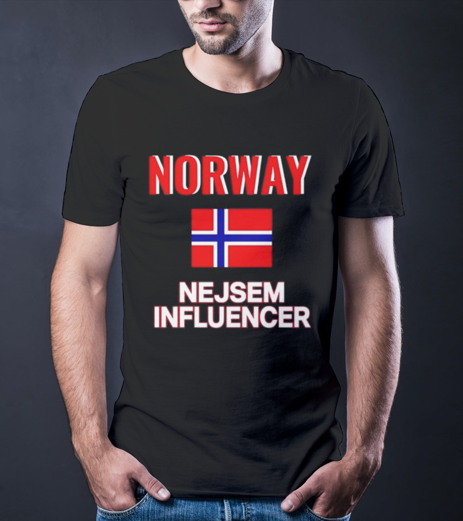 Norway Flag Nejsem Influencer T-Shirt