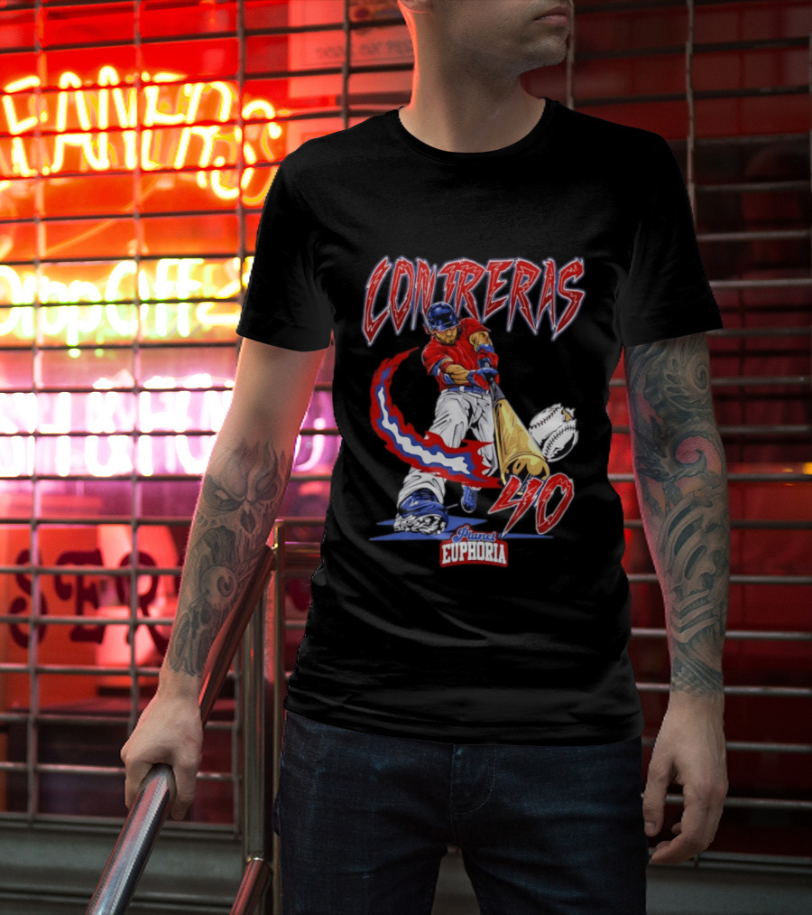 Boston Red Sox Willson Contreras 40 MLB Player Planet Euphoria Comic 2026 T-Shirt