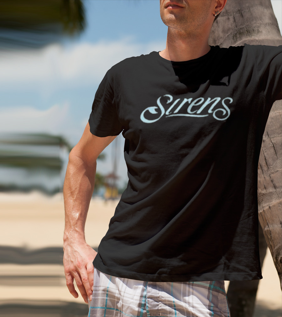 Sirens Basketball Team Script Font T-Shirt