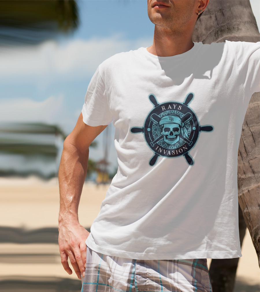 Rays Invasion TB Skull And Crossbats Helm 2026 Giveaway T-Shirt