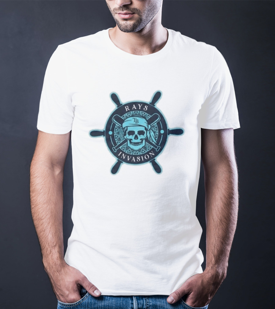 Rays Invasion TB Skull And Crossbats Helm 2026 Giveaway T-Shirt
