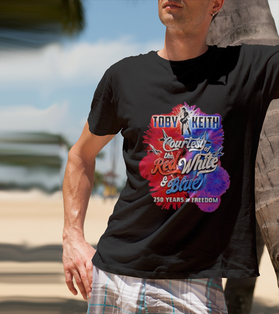 Toby Keith Courtesy Of The Red White And Blue 250 Years Of Freedom Jets T-Shirt