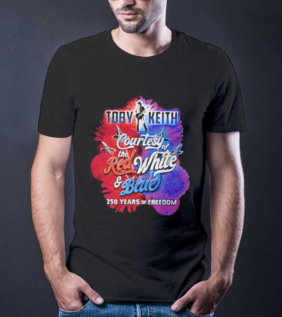 Toby Keith Courtesy Of The Red White And Blue 250 Years Of Freedom Jets T-Shirt