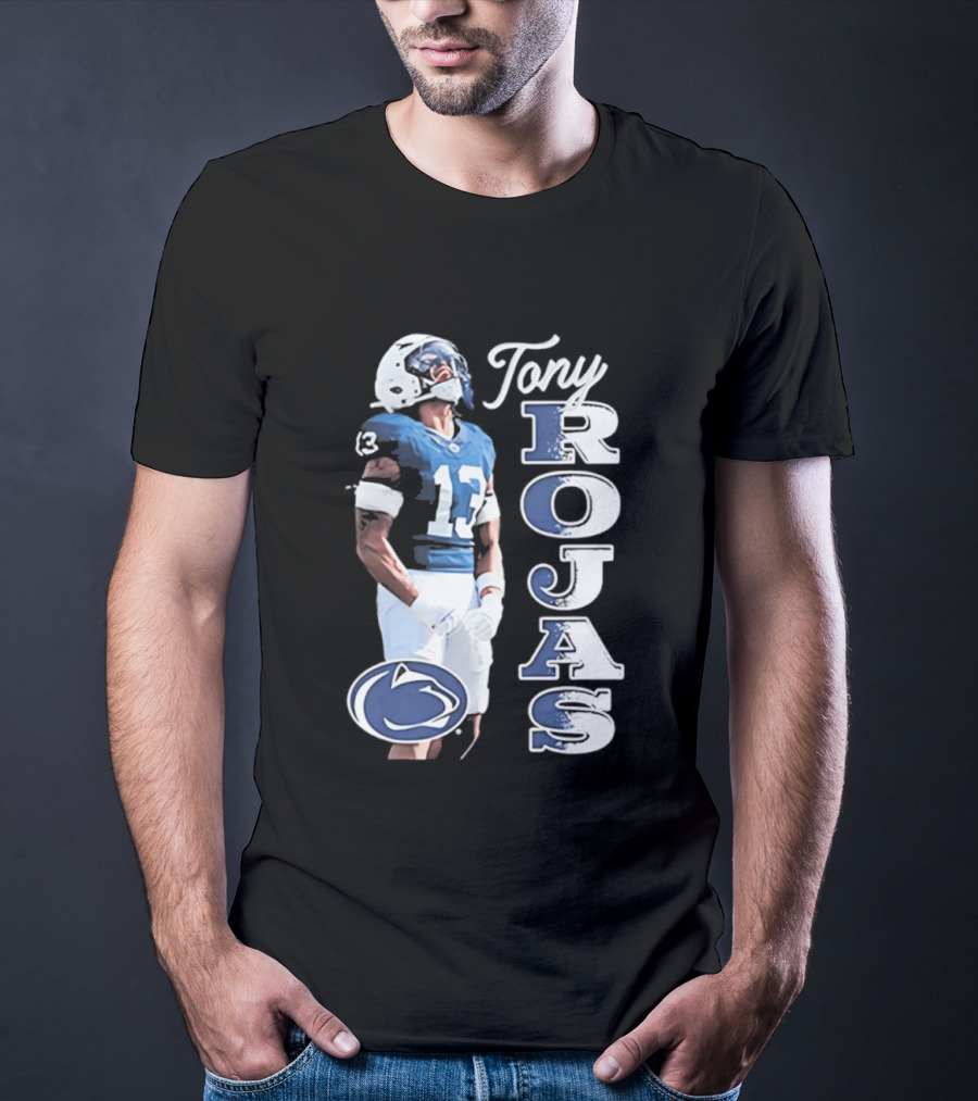 Tony Rojas Nittany Lions Football 13 2026 Big Ten Media Days T-Shirt