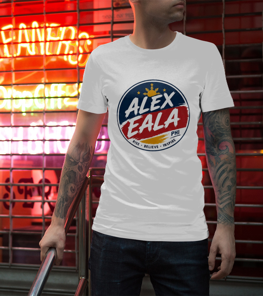 Alex Eala Rise Believe Inspire Philippine Flag Sun Stars T-Shirt