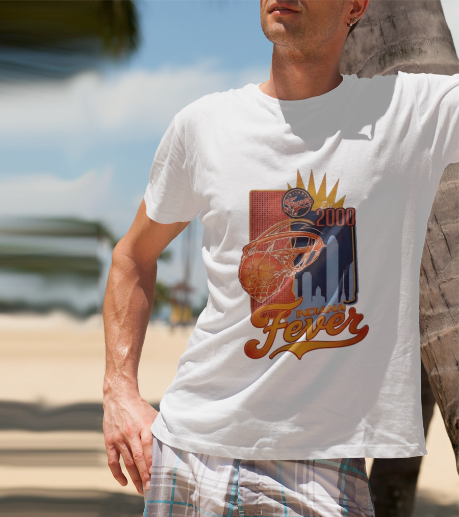 Indiana Fever Est 2000 Basketball Skyline T-Shirt