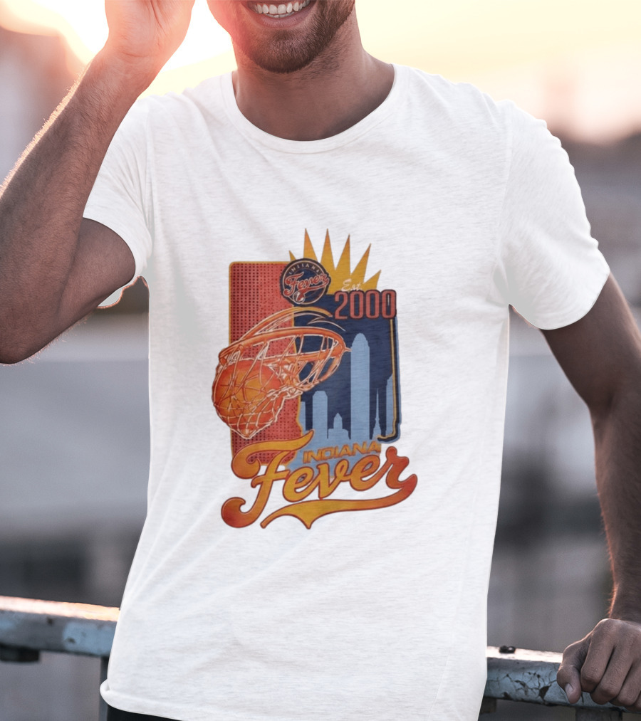Indiana Fever Est 2000 Basketball Skyline T-Shirt