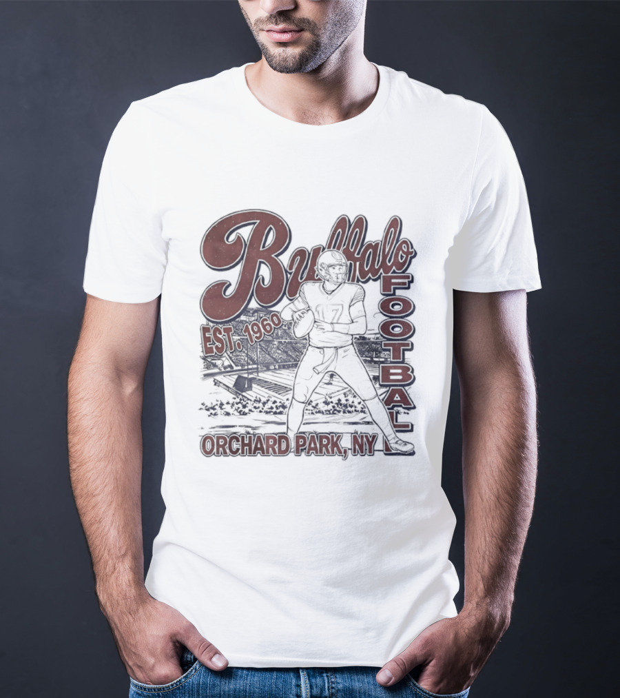 Buffalo Football Est 1960 Josh Allen Orchard Park NY T-Shirt