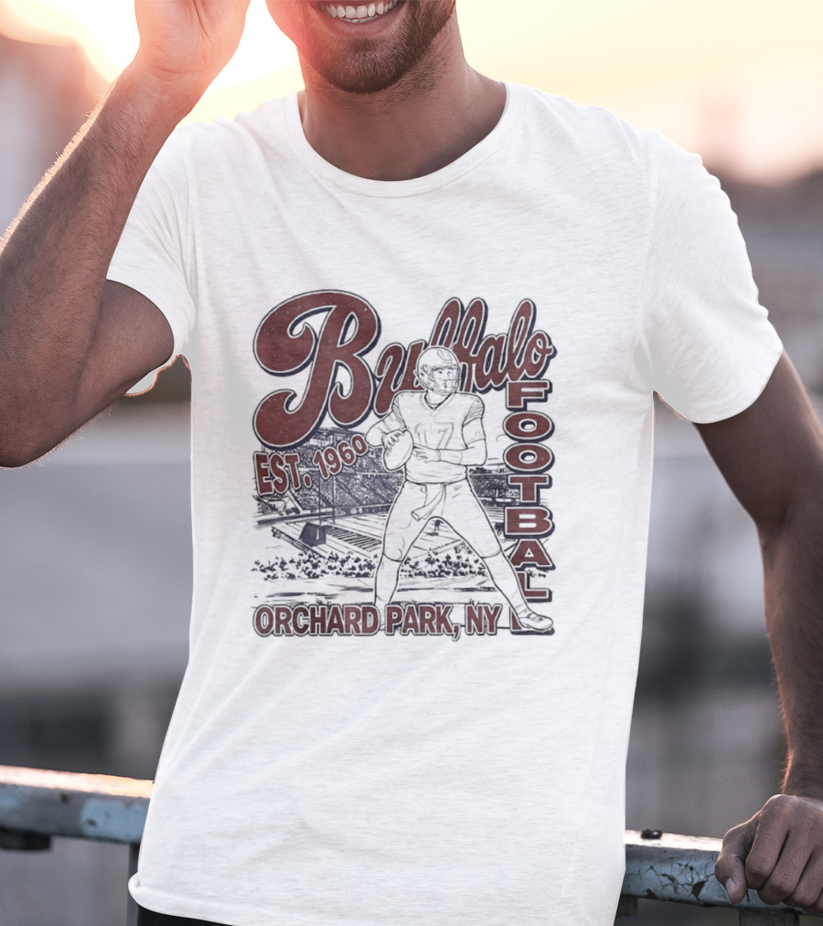 Buffalo Football Est 1960 Josh Allen Orchard Park NY T-Shirt