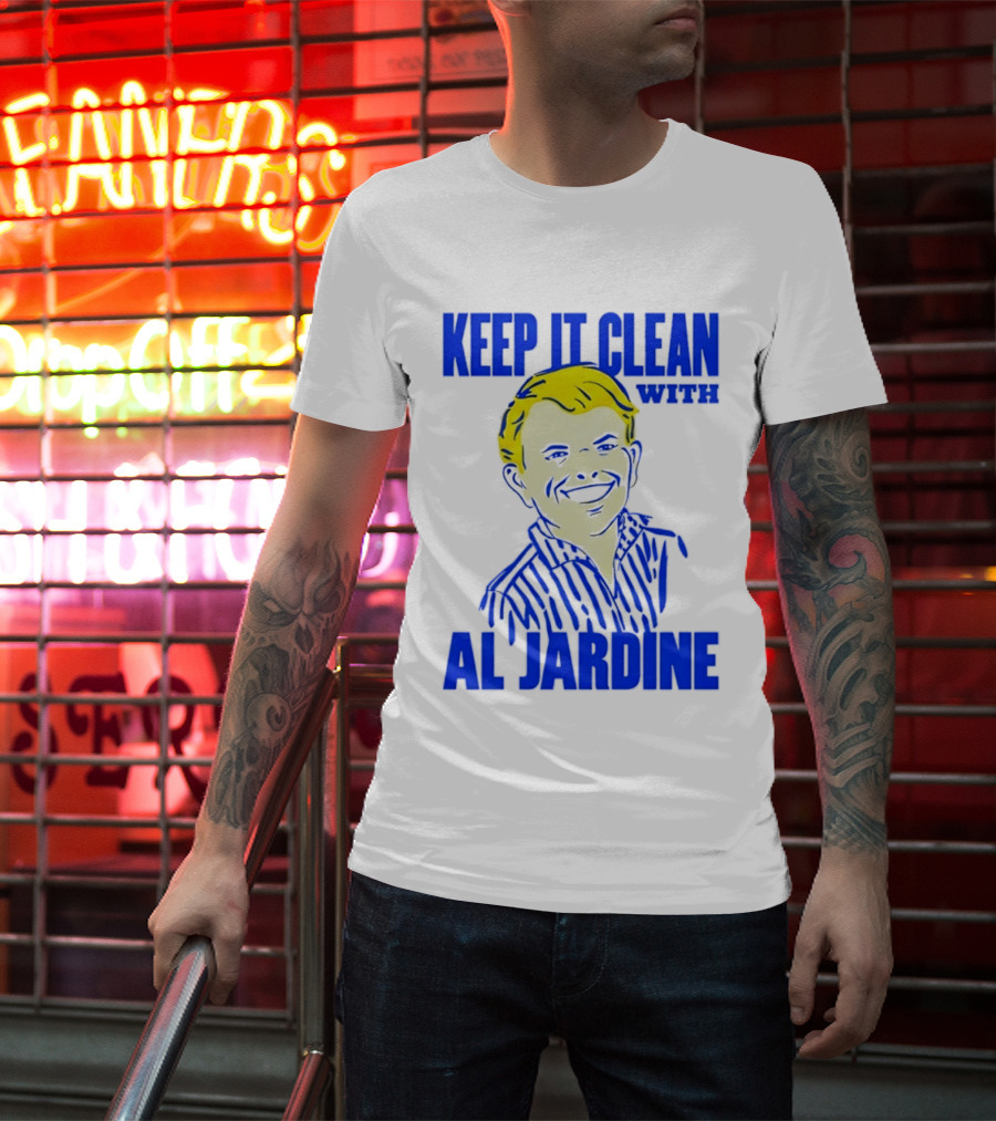 Keep It Clean With Al Jardine Blue Yellow T-Shirt