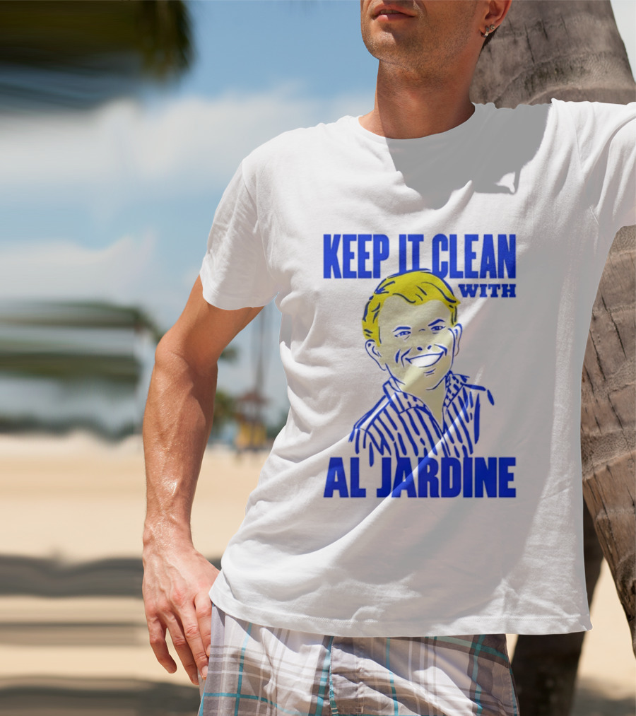 Keep It Clean With Al Jardine Blue Yellow T-Shirt