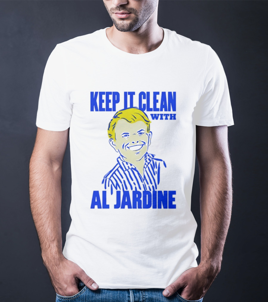 Keep It Clean With Al Jardine Blue Yellow T-Shirt