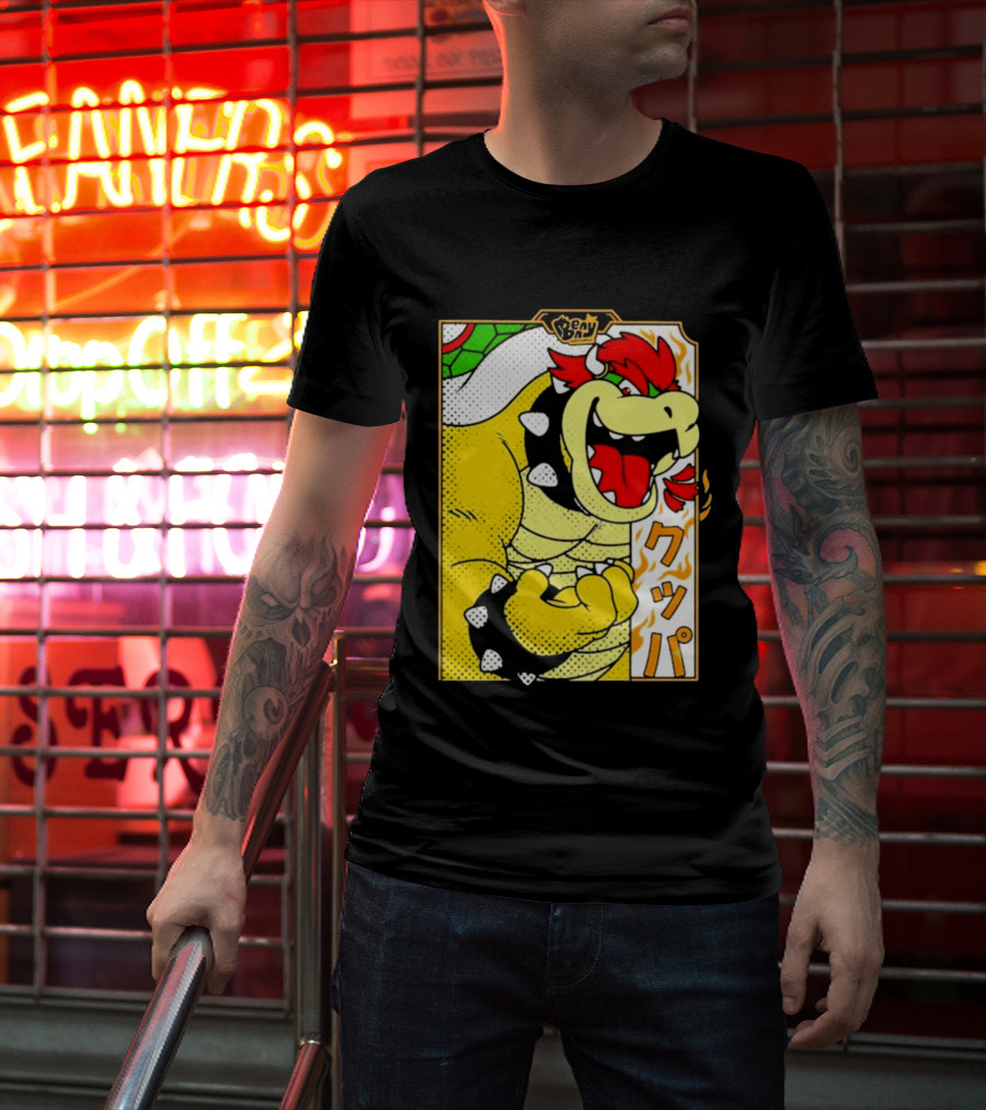 Bowser Japanese Pop Art Comic Style T-Shirt