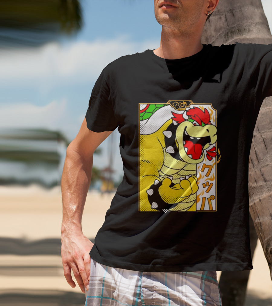 Bowser Japanese Pop Art Comic Style T-Shirt